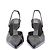 Autre Marque Slingback GIA BORGHINI pretos estampa de crocodilo - vista 4
