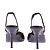 Autre Marque Slingback GIA BORGHINI pretos estampa de crocodilo - vista 5