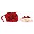 Magda Butrym Borsa a mano in crochet rosso - vista 7