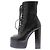 Saint Laurent Stivaletti con tacco in pelle Nero - vista 3