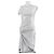 Paco Rabanne Midikleid Silber Viscose