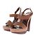 Sandali con piattaforma effetto espadrille Christian Louboutin Marrone