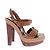 Sandali con piattaforma effetto espadrille Christian Louboutin Marrone - vista 2