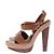 Sandali con piattaforma effetto espadrille Christian Louboutin Marrone - vista 3