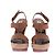 Sandali con piattaforma effetto espadrille Christian Louboutin Marrone - vista 4