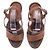 Sandali con piattaforma effetto espadrille Christian Louboutin Marrone - vista 6