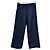Pantalones Massimo Dutti de mezcla de lino azul marino con rayas - vista 2