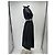 Alexa Chung Schwarzes Satin Kleid Lang - Ansicht 3