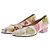 Bailarinas Hermès de lona blanca con estampado de hojas 38 Blanco