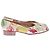 Bailarinas Hermès de lona blanca con estampado de hojas 38 Blanco - vista 2