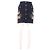 Falda Gucci de lana azul marino con bordado floral