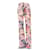 Jeans Louis Vuitton con Estampado Floral Rosa de Algodón - vista 2