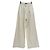Autre Marque Jeans de pierna ancha ecru de algodón talla 25 Beige