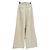 Autre Marque Jeans de pierna ancha ecru de algodón talla 25 Beige - vista 2