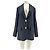 Zadig & Voltaire black wool blazer with gold buttons
