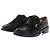 Elie Saab Mocasines de cuero negro con flecos