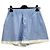 Autre Marque Pantaloncini WOERA blu in cotone a righe bianche