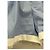 Autre Marque Pantaloncini WOERA blu in cotone a righe bianche - vista 3