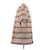 Camicia Prada a righe in misto seta marrone M - vista 3