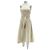 Autre Marque MAX MARA WEEKEND Trägerloses Midikleid Beige Baumwolle