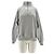 Autre Marque Grauer Pullover mit Truckerkragen