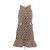 Elisabetta Franchi Bedrucktes Kleid Braun Polyester Größe 44
