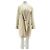 Blazer largo blanco texturizado Pomandère
