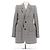Balenciaga Hourglass Wollblazer schwarz weiß
