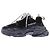 Balenciaga Sneaker nere "Triple S" Nero - vista 3