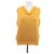 Top sin mangas de cachemira amarillo Miu Miu