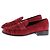 J.Crew Slipper aus rotem Wildleder mit Raffung Größe 7 - Ansicht 3