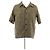Camicia Saint Laurent con stampa leopardata beige in cotone