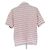 Camicia Prada a righe a maniche corte rossa in cotone Rosso - vista 2