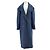 Autre Marque Long navy blue coat polyester size S