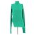 Top de cuello alto verde de manga larga Lemaire