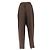Autre Marque Pantalones de lana marrones LILYSILK Castaño - vista 2