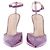Autre Marque BETTINA VERMILLON Lila Lederpumps Absatz 10cm - Ansicht 4