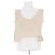 Top corto sin mangas beige Totême
