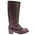 Botas Miu Miu de cuero marrón Castaño - vista 2