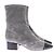 Schutz Botines de tacón plateados Plata - vista 2