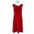 Autre Marque Rotes ärmelloses Midikleid