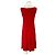 Autre Marque Rotes ärmelloses Midikleid - Ansicht 2