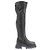 Tommy Hilfiger Botas altas de cuero negro - vista 4