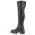 Tommy Hilfiger Botas altas de cuero negro - vista 5