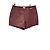 Autre Marque Short de cuero burdeos