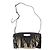 Maje Fransenhandtasche aus Raphia und Leder Schwarz - Ansicht 3