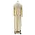 Autre Marque Beige Maxikleid mit Rüschen - Ansicht 2