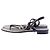 Sandali Chanel in pelle blu navy - vista 3