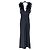 Mono negro sin mangas con plumas Elie Saab