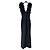 Mono negro sin mangas con plumas Elie Saab - vista 2